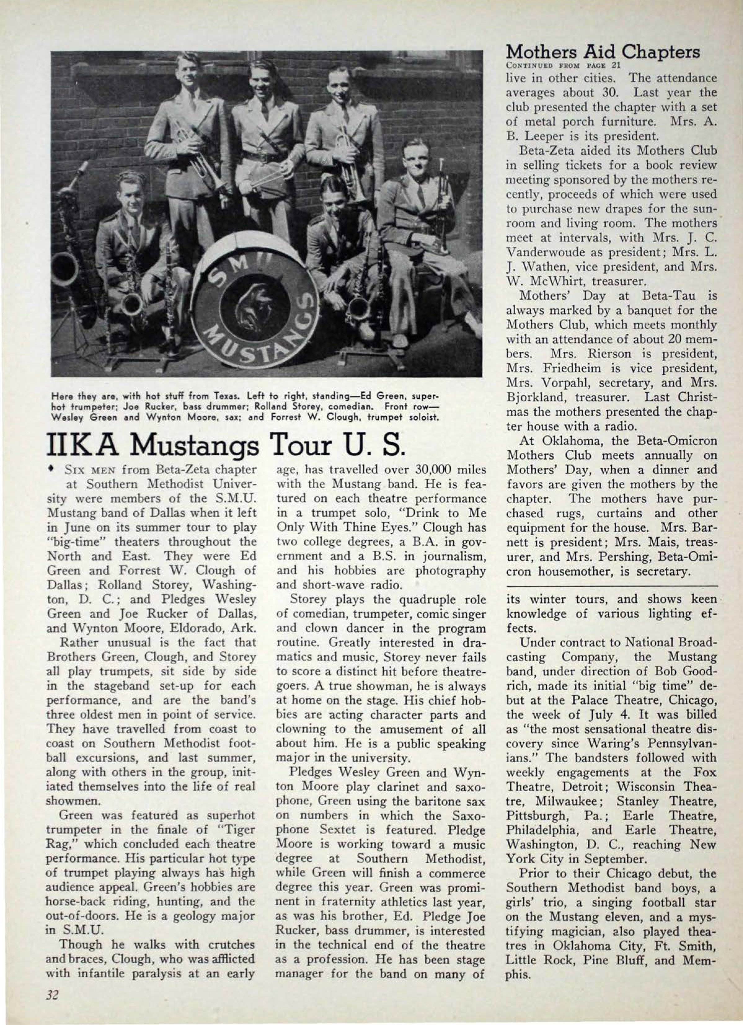 Mothers Aid Chapters, Continued